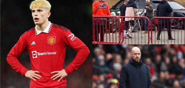 تين هاج يتحدث عن إصابة جارناتشو في مباراة مانشستر يونايتد وساوثهامبتون